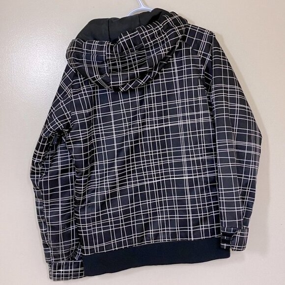 Billabong Altyr Winter Ski Snowboard Coat Black & White Lines S - Picture 2 of 16